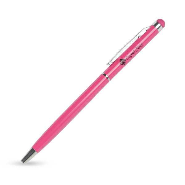CN Kétfunkciós golyóstoll – érintővégű, pink