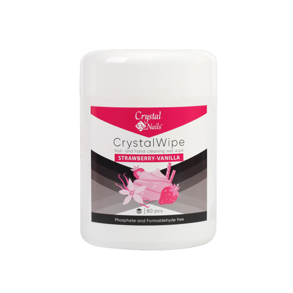 CN CrystalWipe - Köröm- és Kéztisztító nedves törlőkendő - Strawberry-Vanilla