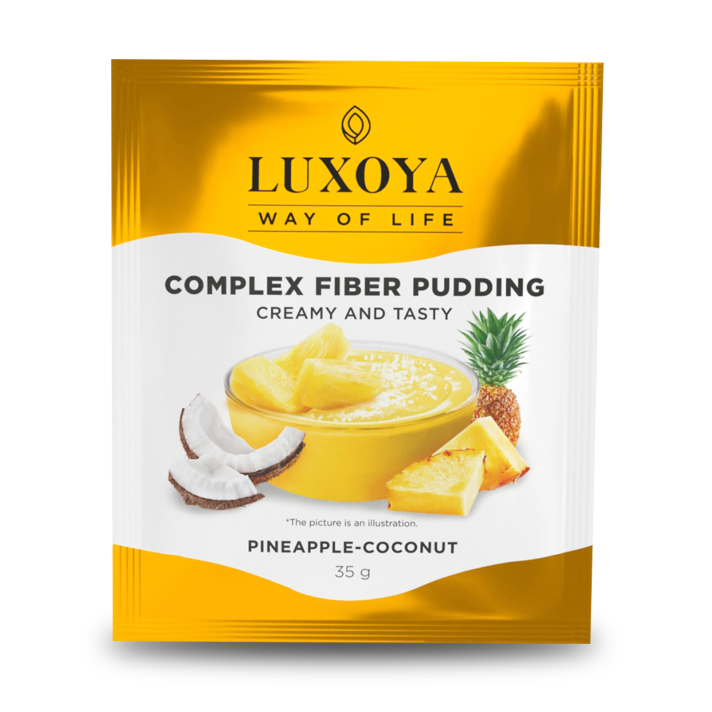 COMPLEX FIBER PUDDING - ROSTPUDING FEHÉRJÉVEL 35 g - Ananász-kókusz ízű